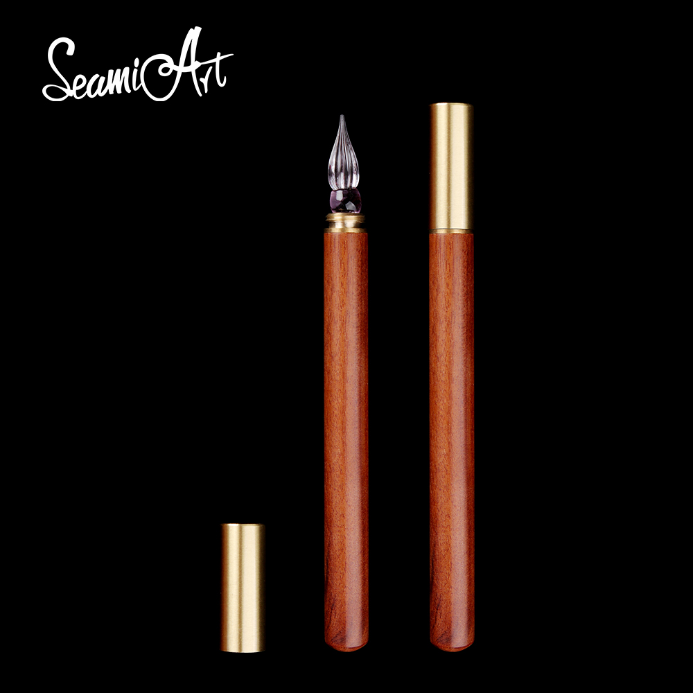 SeamiArt 1pc Wood Handle Glass - đánh giá và giá Writing Tools