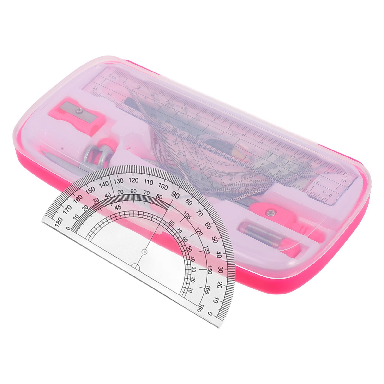1 Compass Set Math Protractor  - đánh giá và giá Math Geometry Set With Compass