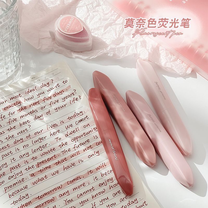 4Pcs Morandi Gradient Dual Tip - đánh giá và giá Pastel Highlighter Set Double Ended
