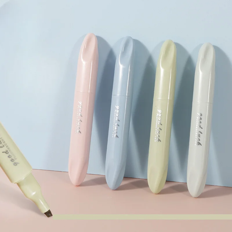 4Pcs Morandi Gradient Dual Tip - đánh giá và giá Pastel Highlighter Set Double Ended